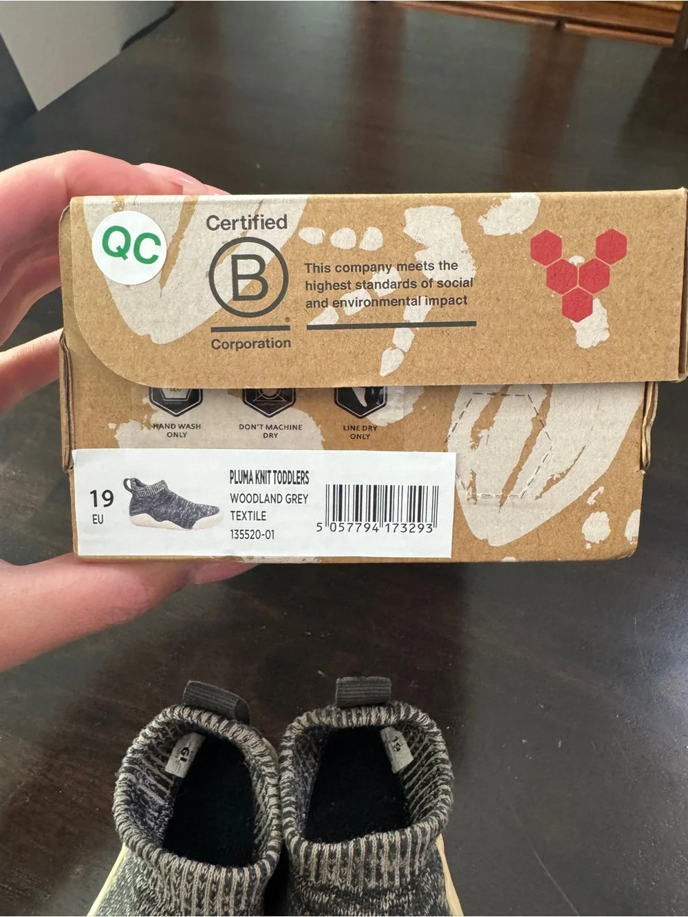Vivobarefoot Pluma Knit Toddlers Slip On Sock Shoe 19